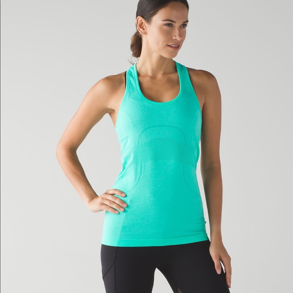 Lululemon Run Swiftly Teal Green Tank